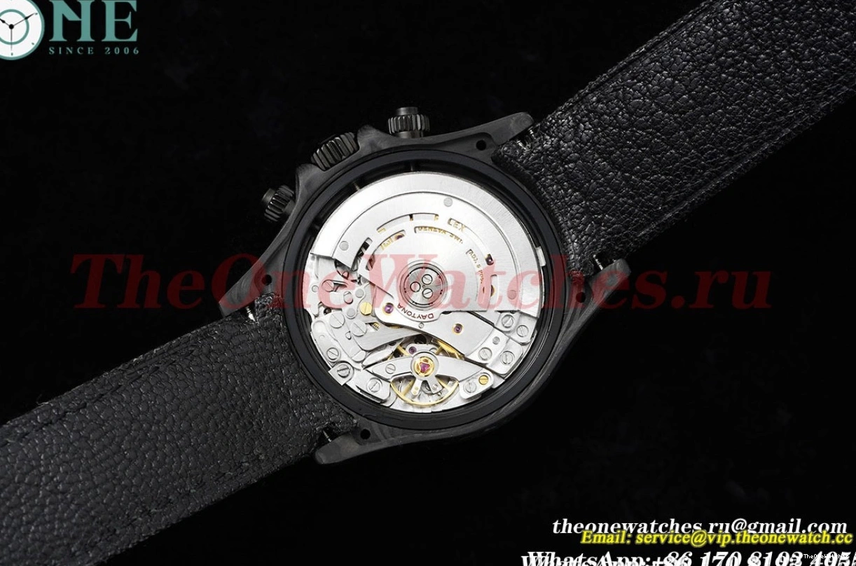 White 40mm Dial Daytona SA4130 DIW Carbon QF NY Black 1230